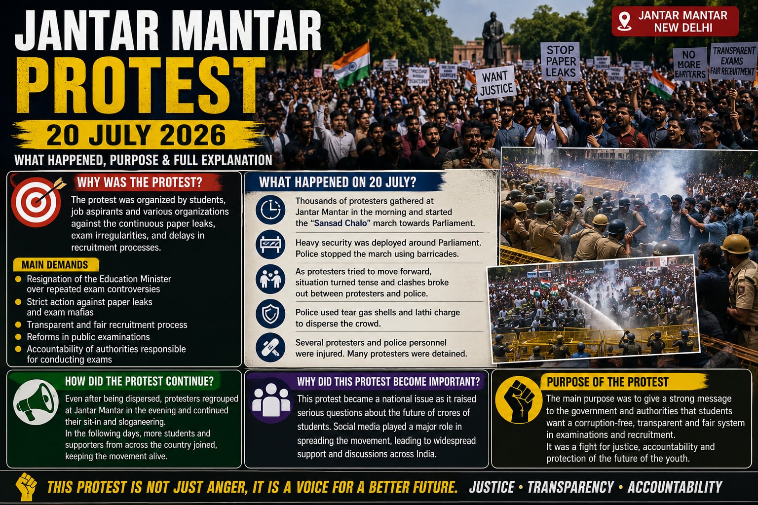 🚨 Jantar Mantar Protest 2026: Why Thousands of Students Took to the Streets