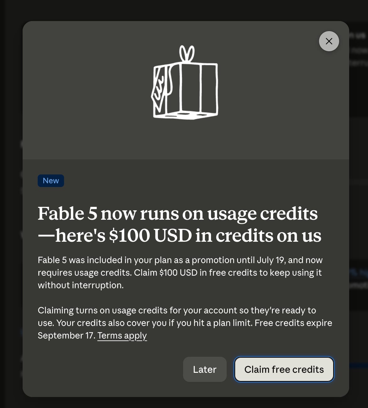Claude Is Giving Away $100 in Free Fable 5 Credits β How to Claim Before Sept 17, 2026