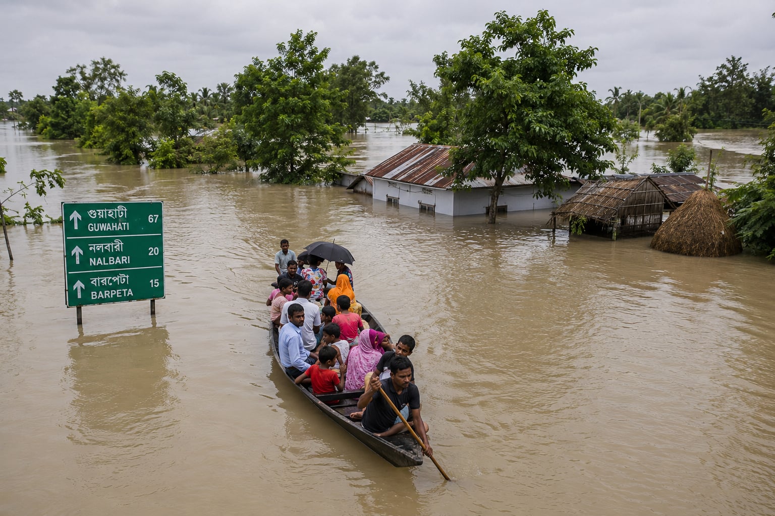 Assam Flood Situation: Heavy Rains Continue to Affect Thousands